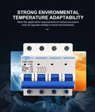 AC MCB TOB1-63H C curve 230/400V~ 50HZ/60HZ Mini Circuit breaker 2P 4P 63A