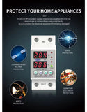 TOMZN Din Rail Dual Display Voltage & Current Protector