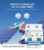 2P 125A DC MCB 600V Circuit breaker FOR PV System C curve