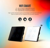 Smart 4 Gang Wifi Switch CRYSTAL SERIES