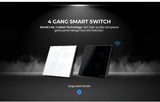 Smart 4 Gang Wifi Switch CRYSTAL SERIES