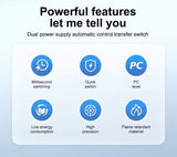 Tomzn TOQ7 AC 2P/4P Din Rail 220V Dual Power Automatic Transfer Switch ATS