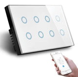 Smart 8 Gang Wifi Switch Crystal Series