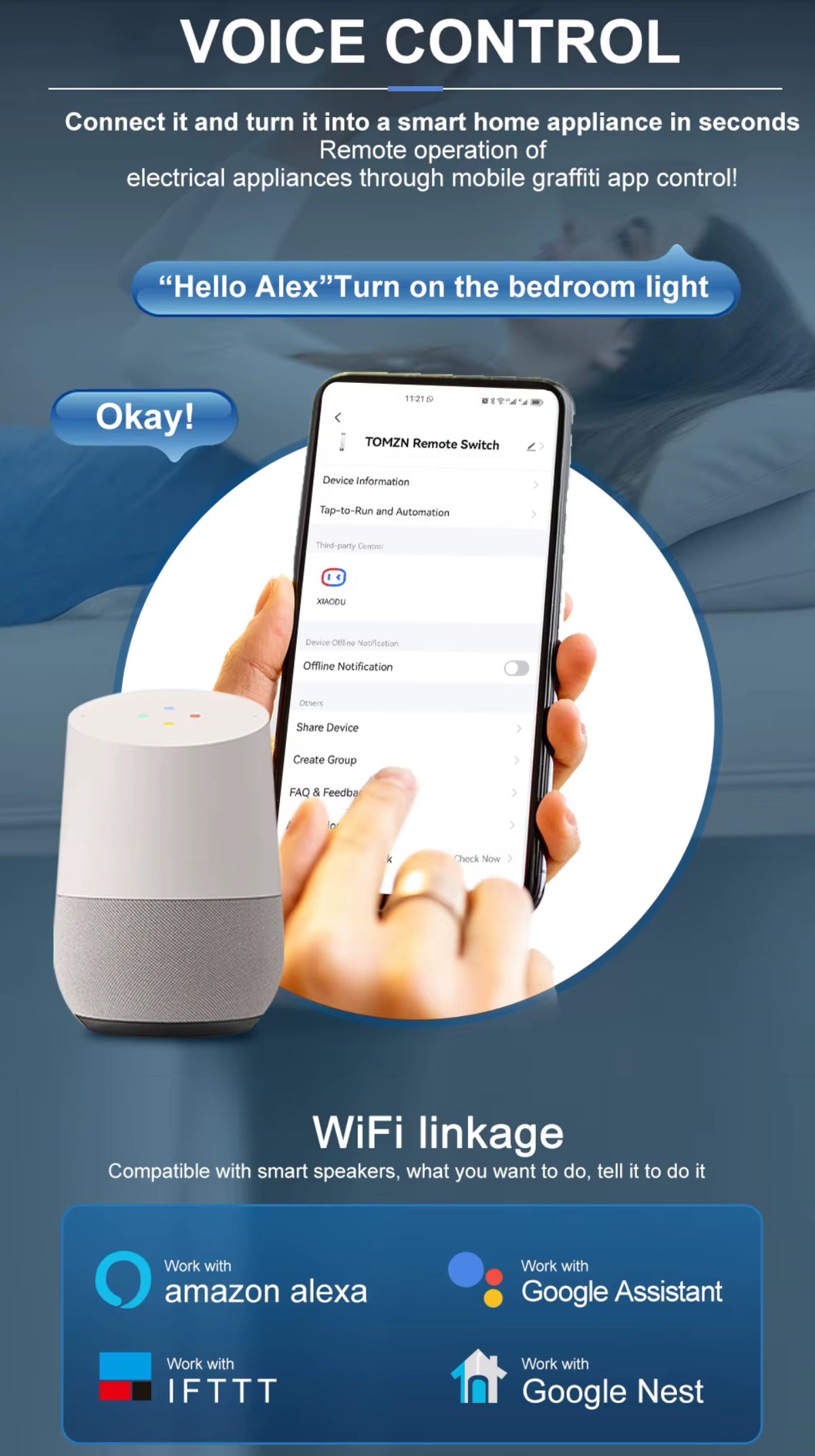 TOMZN TOB9S-VAP Smart WiFi Breaker 8-in-1