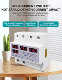 63A 3 phase 3P+N Din rail Auto phase selector adjustable Over and Under Voltage current protection Monitor Relays Protector
