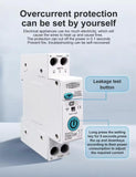 TOMZN Smart WiFi 10-in-1 63A Protector Switch – Overload, Voltage, Leakage Protected | Timer App Control