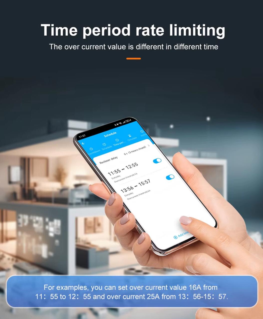TOMZN TOVA-63T Smart WiFi Breaker 10-in-1 with Memory Relay