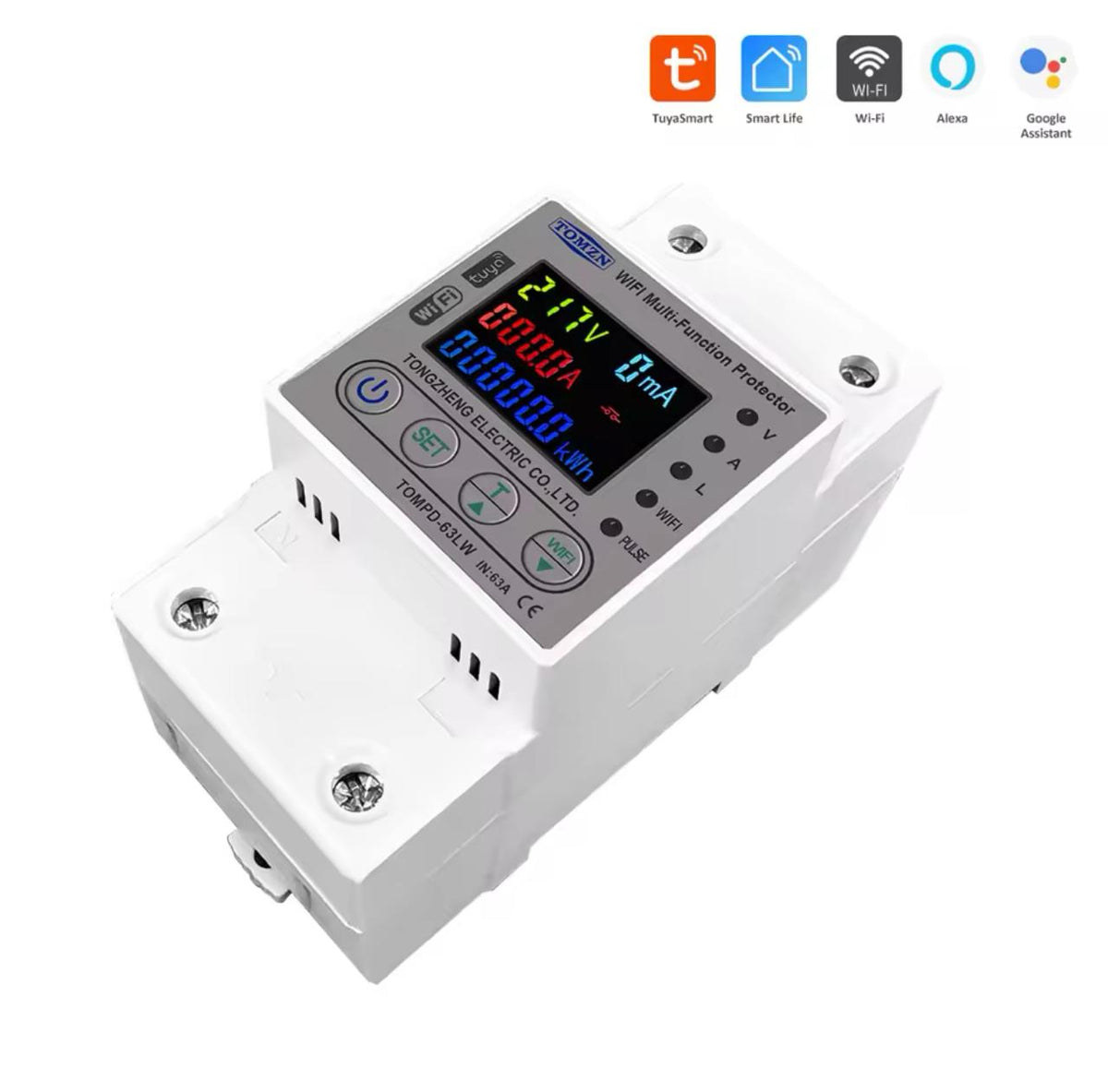 TOMZN TOMPD-63LW Smart WiFi Breaker 10-in-1 63A with App Control