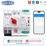 TOMZN TUYA SmartLife WIFI Smart ATS Dual Power Automatic Transfer Selector Switch Uninterrupted 2P 230V  125A